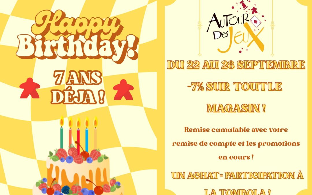 Anniversaire du Magasin !